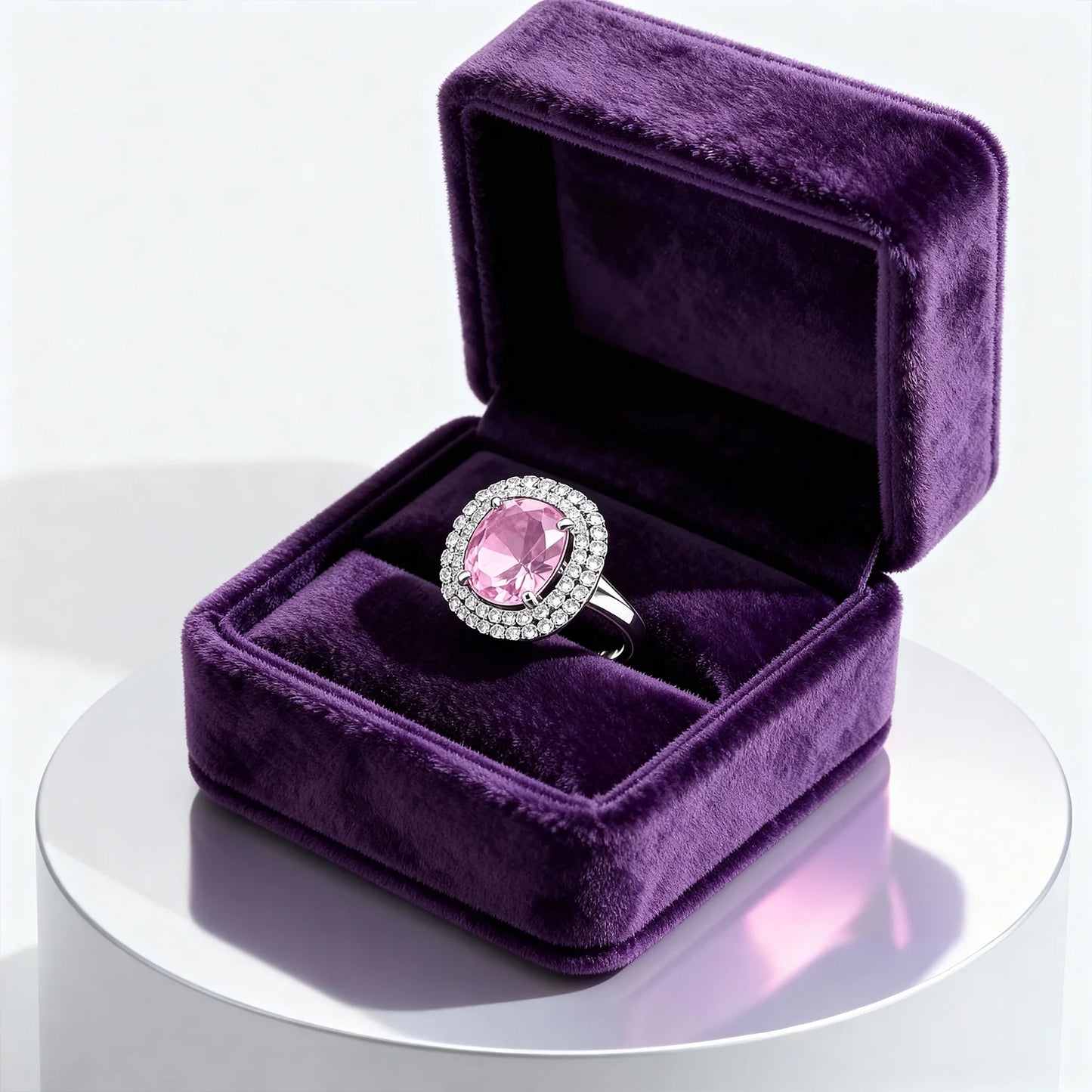 Infinity Loop Design Rodium Plated Silver Ring with AD Stones | Women’s Daily Wear & Party Wear Jewellery