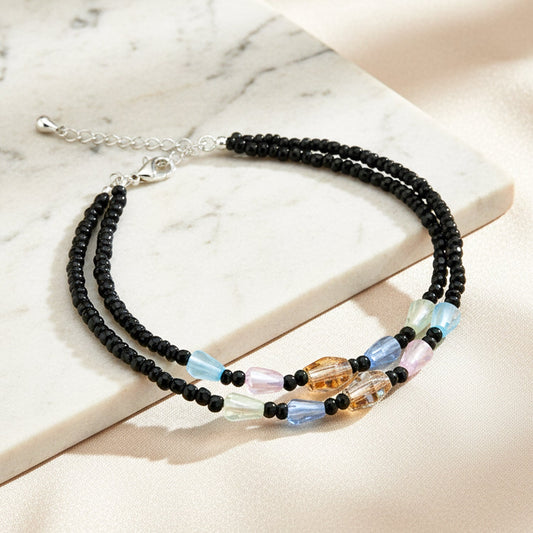 Shyneva Oxidised Silver Anklets for Women (Set of 2) | Traditional Daily Wear Payal | Antique Silver-Plated Anklet Pair for Girls & Women