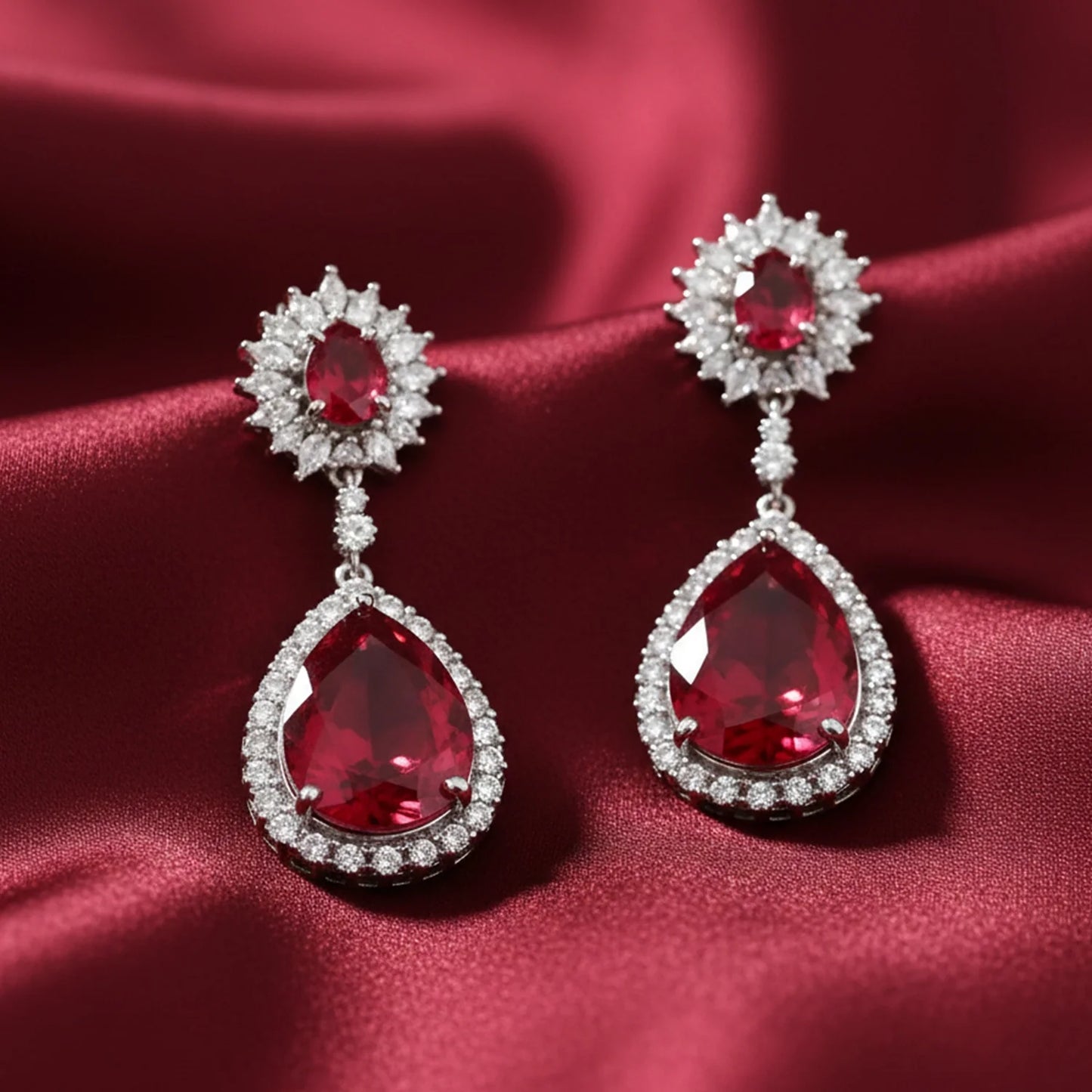Shyneva Crystal Earrings for Women - Elegant & Stylish Design