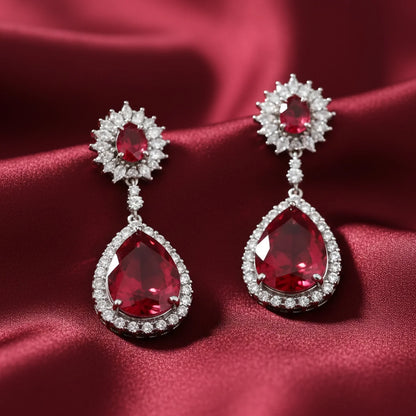 Shyneva Crystal Earrings for Women - Elegant & Stylish Design