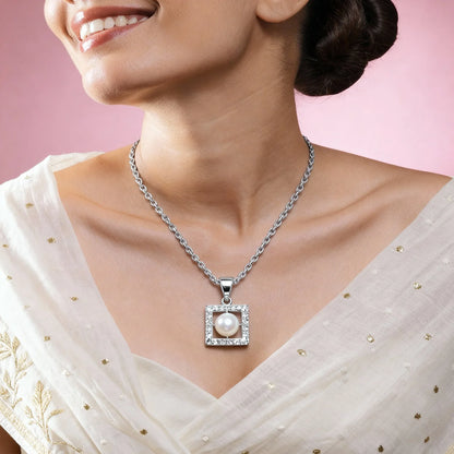 Shyneva Queen S Crown Silver Pendant rhodium plated silver jewellery | Daily Wear Pendant