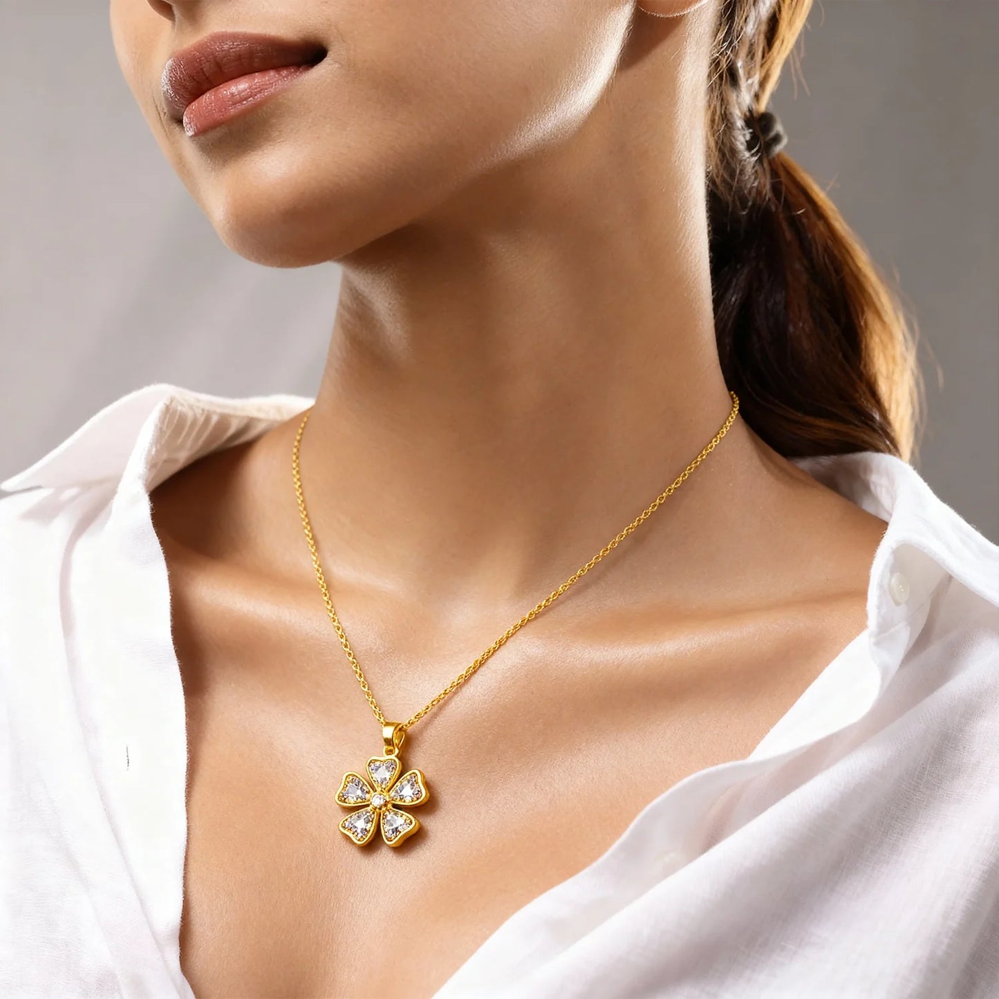 Shyneva Eternal Circle Silver Pendant AD jewellery | Premium Gift Pendant