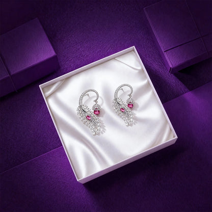 Shyneva Rhodium Plated AD Stone Earrings for Women | Elegant Silver Jewellery 25