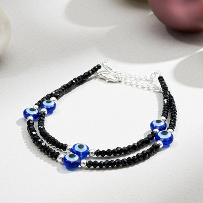 Shyneva Oxidised Silver Anklet for Women (Set of 2) | Traditional Daily Wear Payal | Antique Oxidised Silver-Plated Anklet Pair for Girls & Women