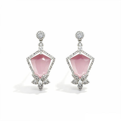 Shyneva Rhodium Plated AD Stone Earrings for Women | Elegant Silver Jewellery 17