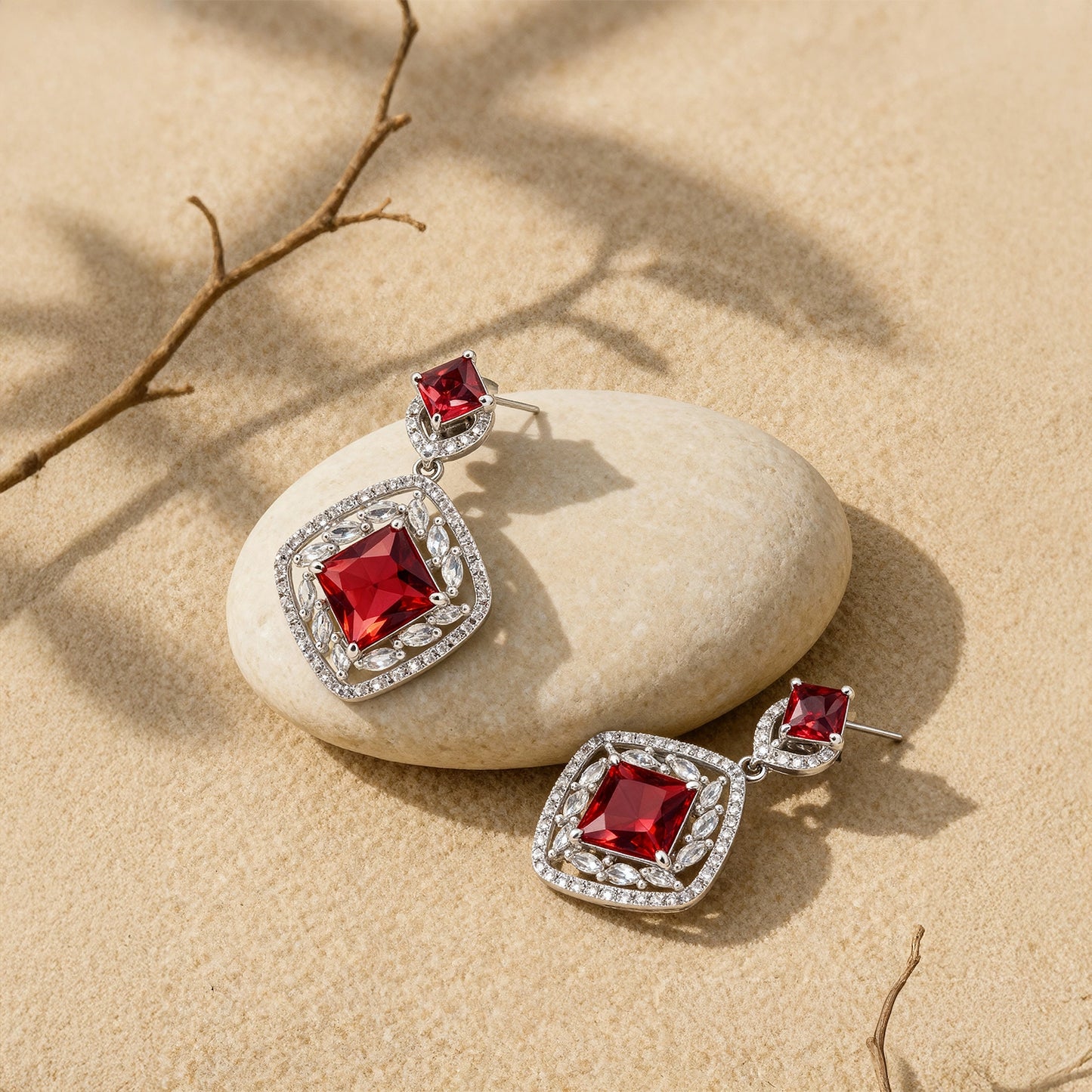 Shyneva Stone Earrings for Women - Elegant & Stylish Design