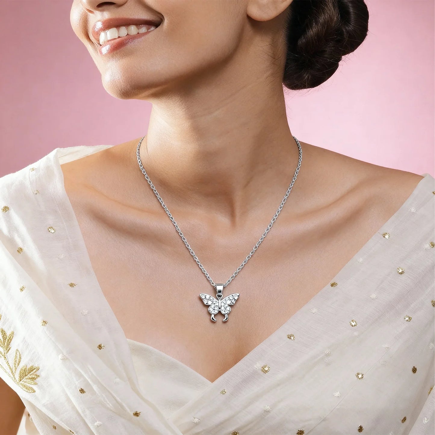 Shyneva Twilight Silver Pendant AD jewellery | Premium Gift Pendant