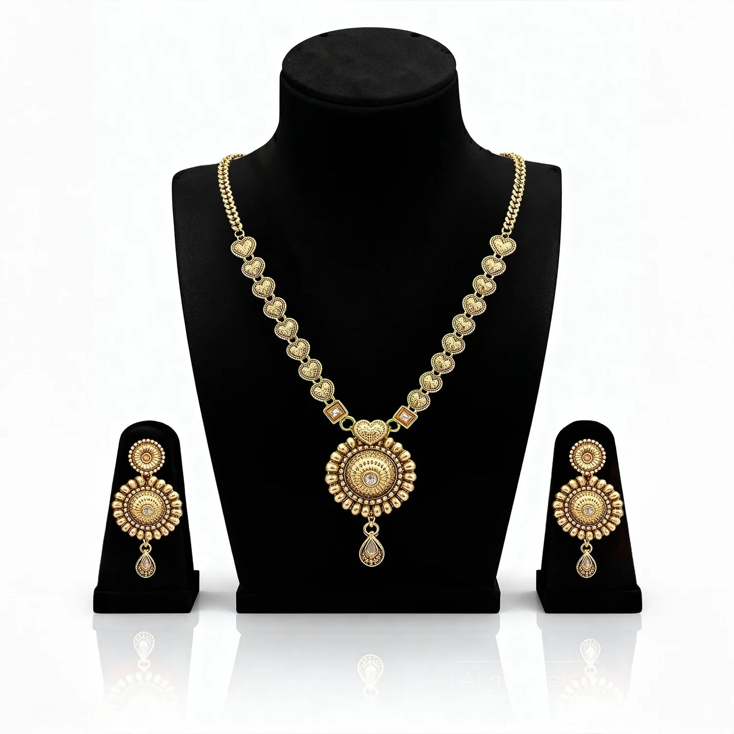 Elegant Gold-Plated Long Necklace Set 8