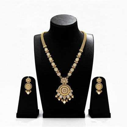 Elegant Gold-Plated Long Necklace Set 5