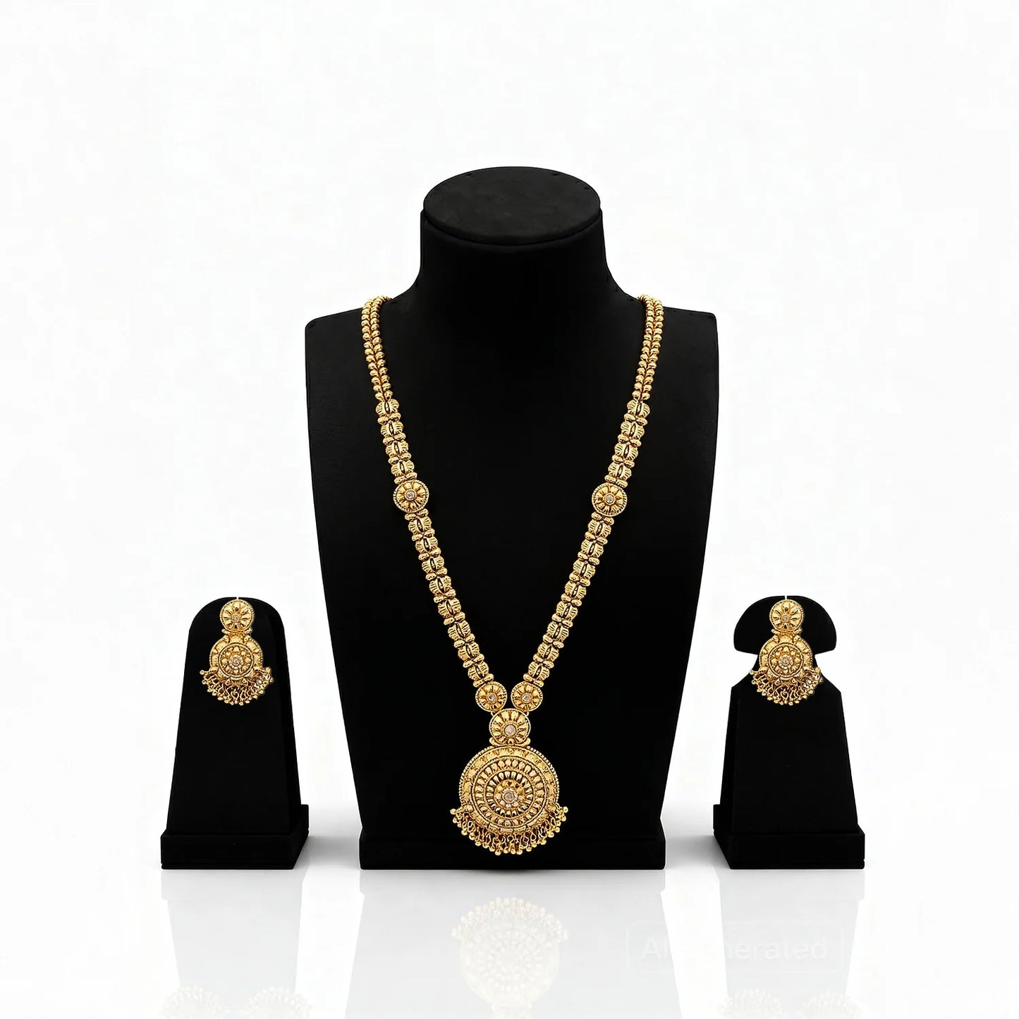 Elegant Gold-Plated Long Necklace Set 11