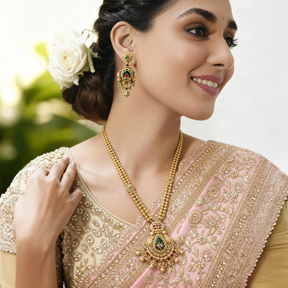 Elegant Gold-Plated Long Necklace Set 13