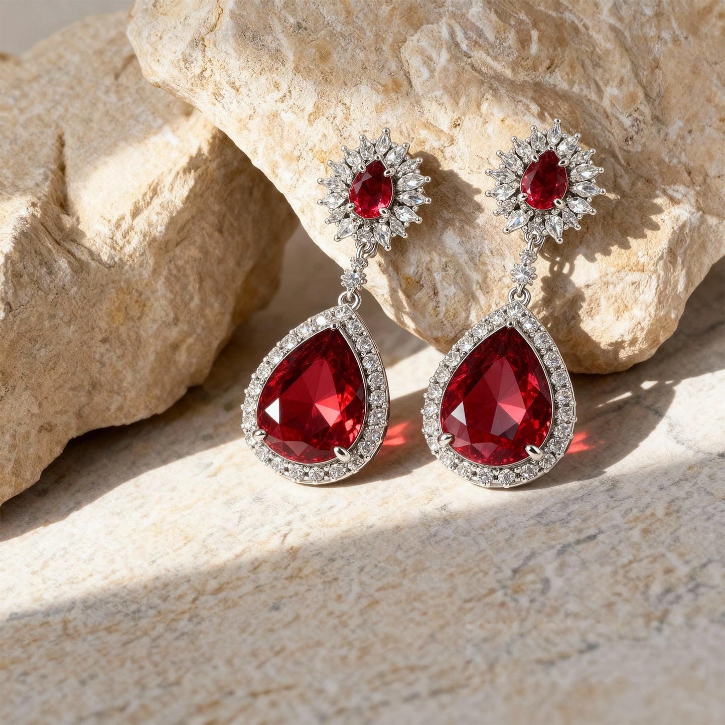 Shyneva Crystal Earrings for Women - Elegant & Stylish Design