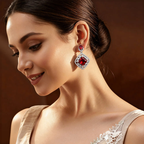 Shyneva Stone Earrings for Women - Elegant & Stylish Design