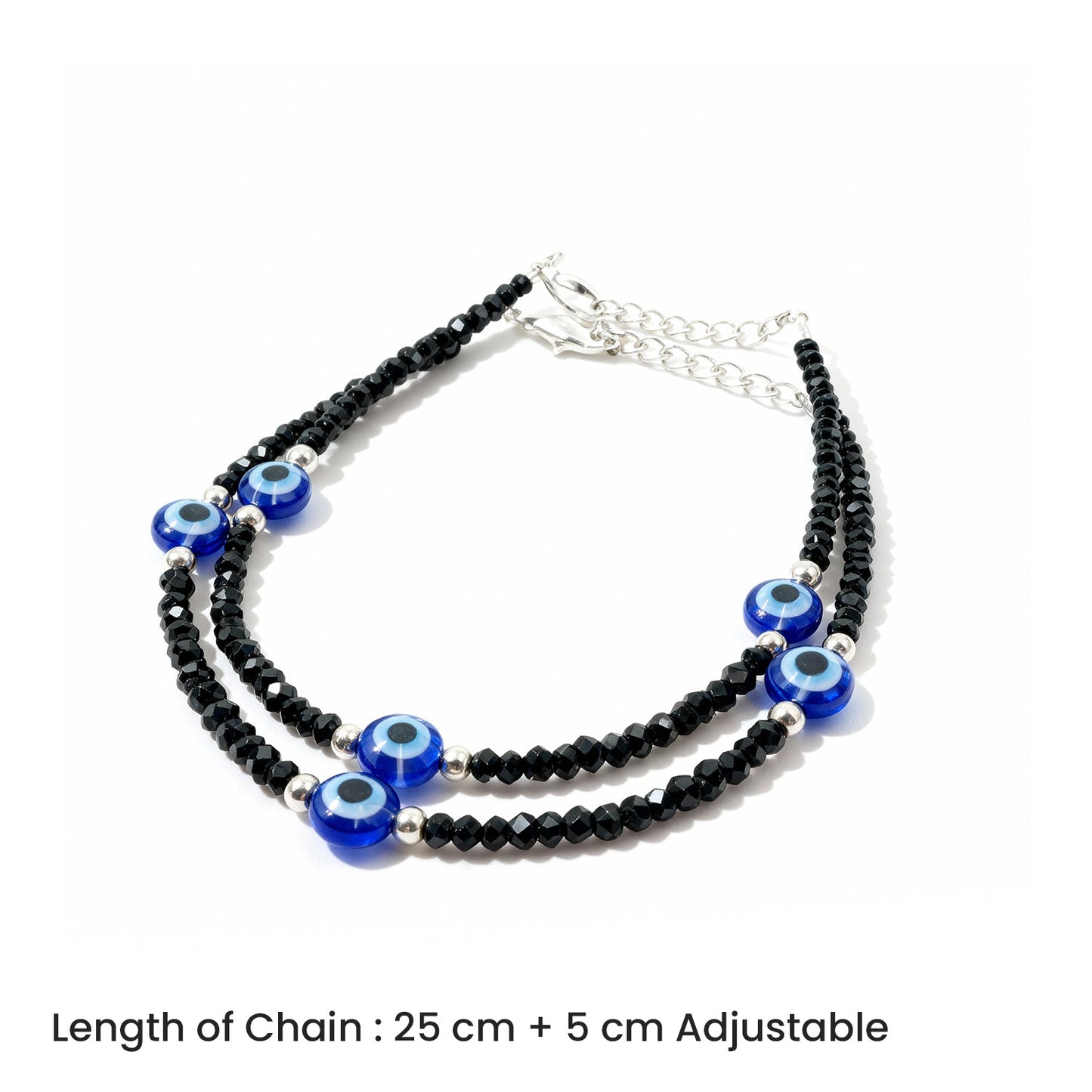 Shyneva Oxidised Silver Anklet for Women (Set of 2) | Traditional Daily Wear Payal | Antique Oxidised Silver-Plated Anklet Pair for Girls & Women