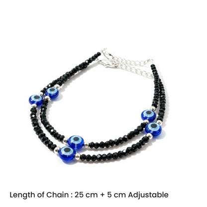 Shyneva Oxidised Silver Anklet for Women (Set of 2) | Traditional Daily Wear Payal | Antique Oxidised Silver-Plated Anklet Pair for Girls & Women