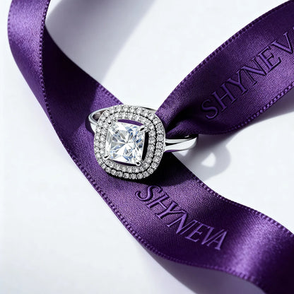 Floral Design Rodium Plated Silver Ring with AD Stones | Women’s Daily Wear & Party Wear Jewellery