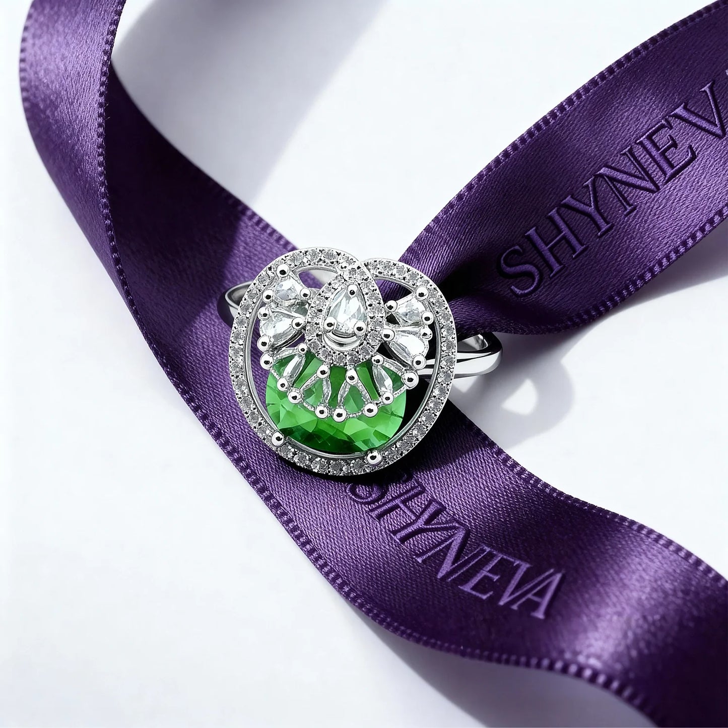 Shyneva Gleaming Starburst Ad Ring AD stone ring | Premium Gift Ring