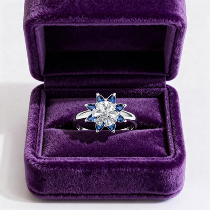 Shyneva Eternal Petal Silver Ring AD jewellery | Daily Wear Ring