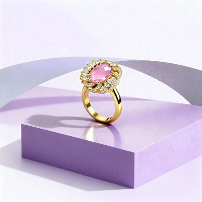 Shyneva Aurora Shine Ad Ring AD stone ring | Daily Wear Ring
