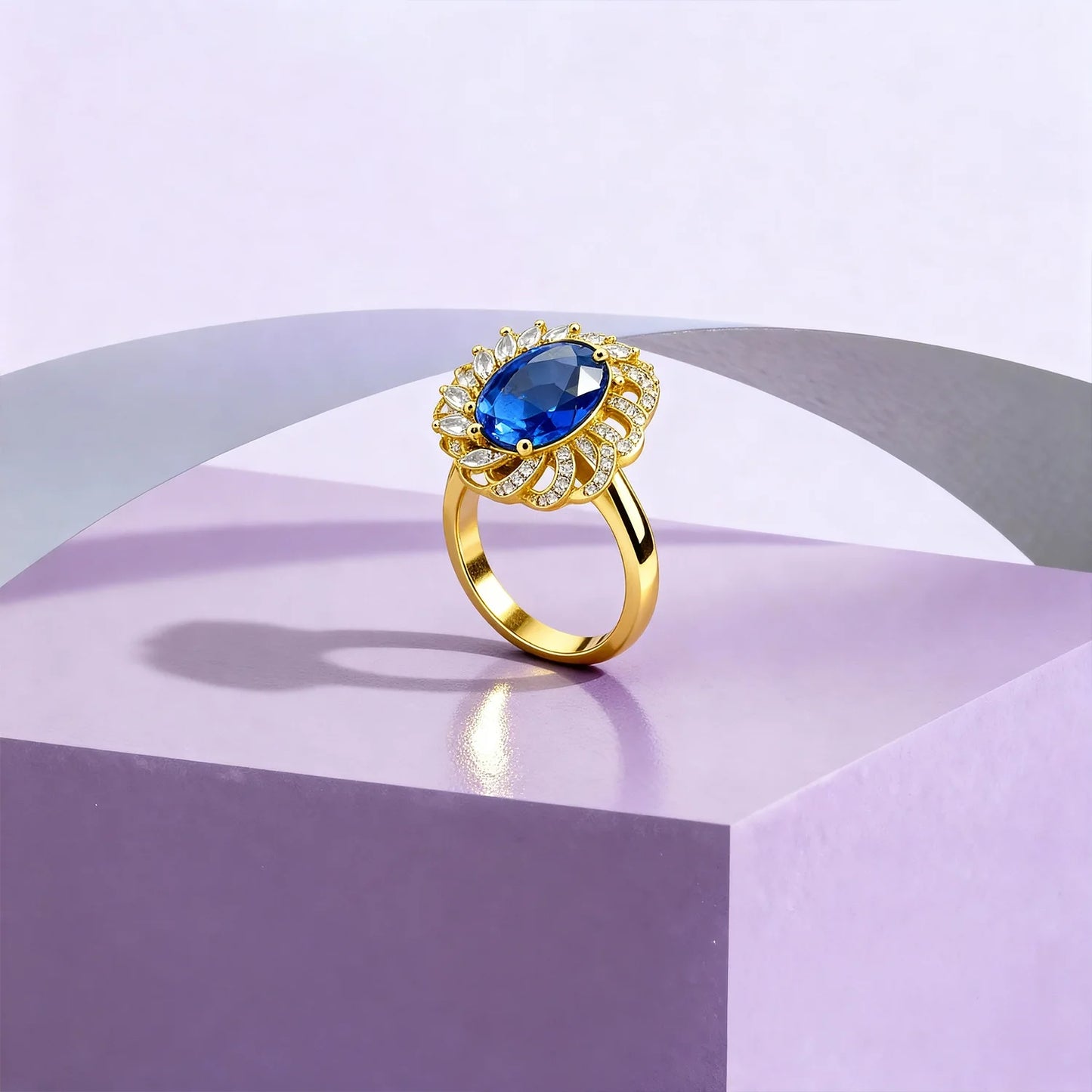 Shyneva Velvet Spark Silver Ring AD stone ring | Premium Gift Ring